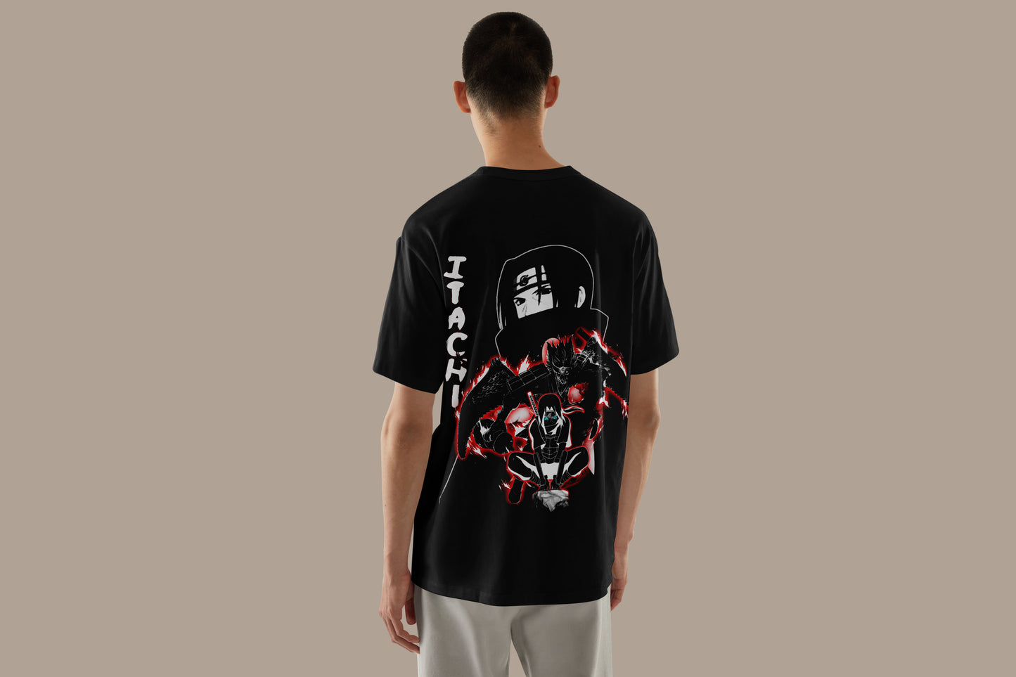 [Back Print] Itachi - Premium Oversized T-Shirt