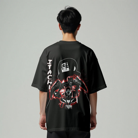 [Back Print] Itachi - Premium Oversized T-Shirt