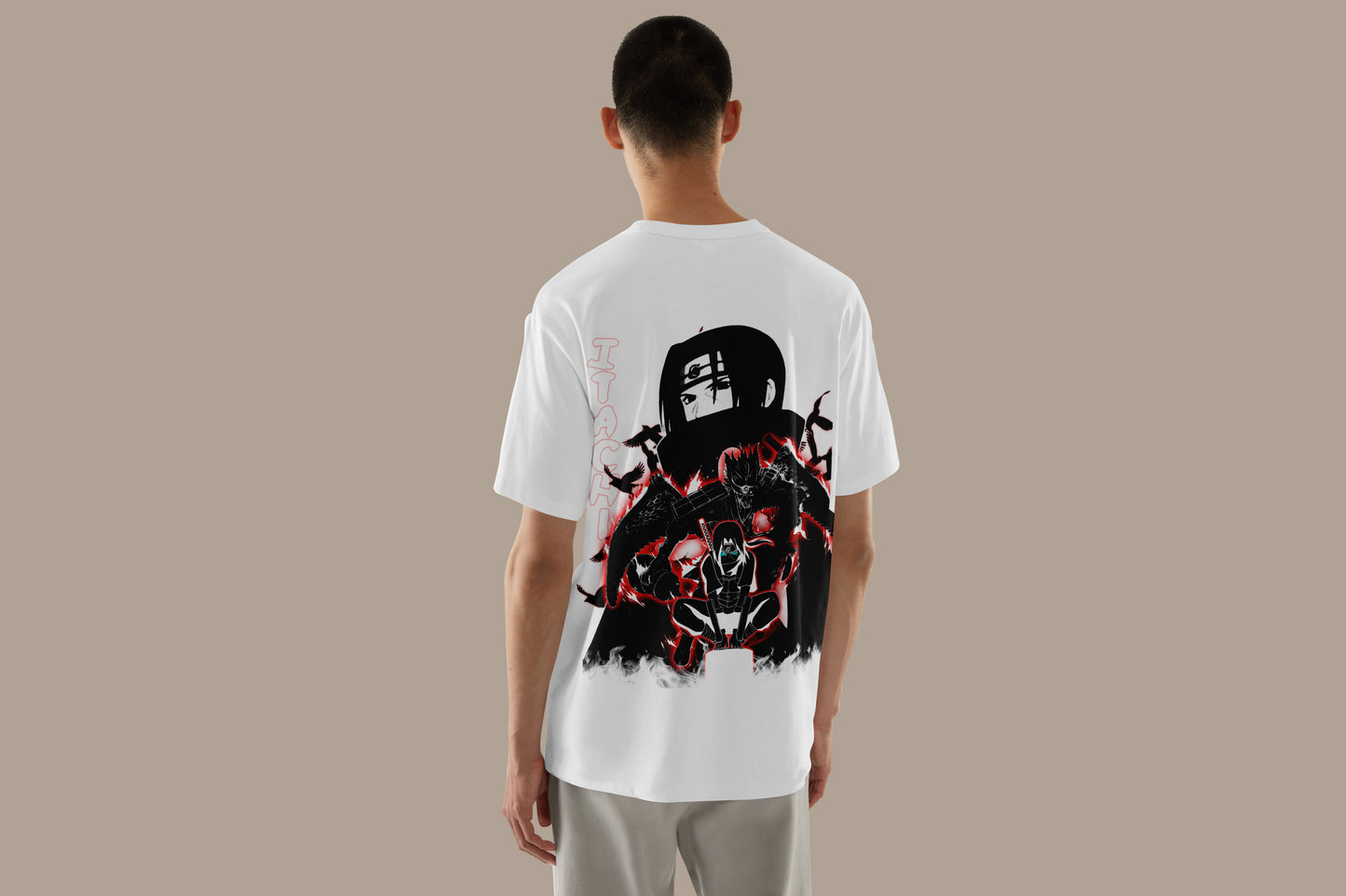 [Back Print] Itachi - Premium Oversized T-Shirt