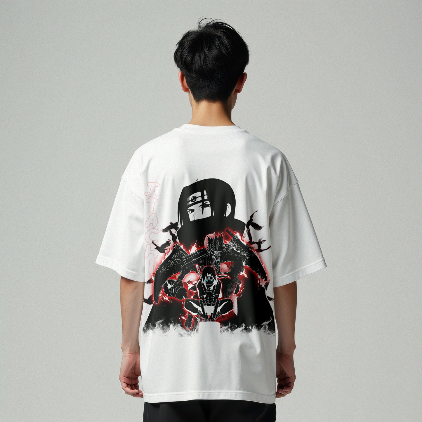 [Back Print] Itachi - Premium Oversized T-Shirt