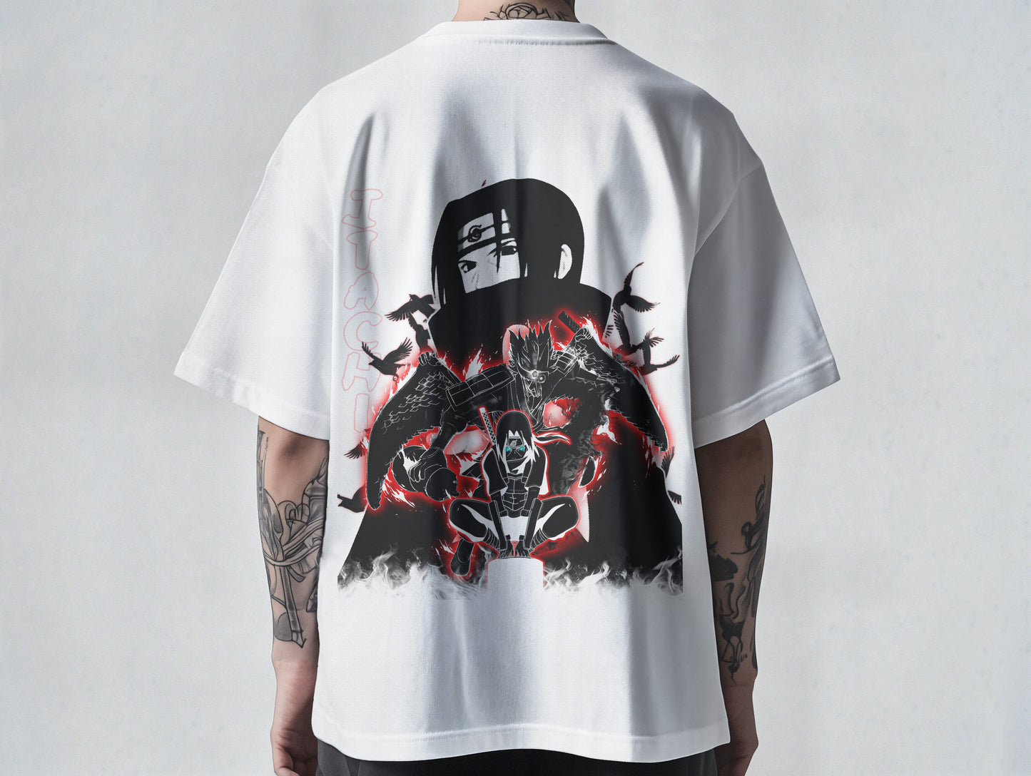 [Back Print] Itachi - Premium Oversized T-Shirt